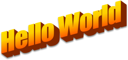 HelloWorld designé en WordArt